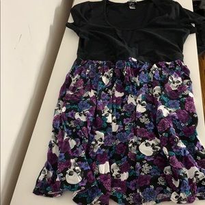 Hot topic 2in1 skull dress xl